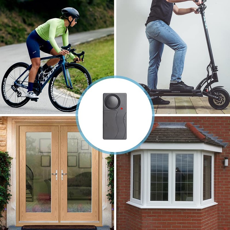 Lancoon Wireless Anti-Theft Vibration Alarm, 110dB Loud Sensitivity Adjustable Motion