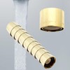Small Polished Brass Faucet Aerator 10 Pack 2.2 Gpm Junior