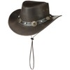 Concho Leather Hat Scippis cowboy hat Australian hat (L/58-59 -