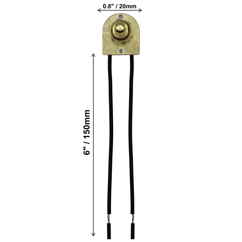 Creative Hobbies® 5 Pack of Metal Push Button On/Off Switches,