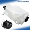 Windshield Washer Fluid Reservoir White with Pump and Sensor Hole