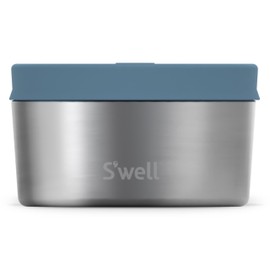 S'well Stainless Steel Food Canister, 16oz, Sky Silver Lining, Single Walled Durable Construction, BPA Free, Dishwasher Safe