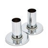 Heating Pipe Cover Set, Diameter 20 mm, Chrome, Made of