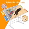 1500 Piece Jigsaw Puzzle Table with Legs, 26"x35" Adjustable Puzzle