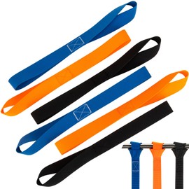 Soft Loop Tie Down Straps 6-Pack - Heavy Duty Tie Down Loops Soft Loop Straps for Securing Motorcycles,ATV,UTV,Dirt Bikes,Kayaks,Scooters,Lawn and Garden Equipment Mixed Colors