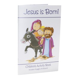 DaySpring Inspirational Christmas Jesus is Born 16 Page Fun Activity Book with Four Pages of Stickers (46693)