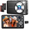 4K Digital Camera, 64MP Autofocus Vlogging Camera with Dual Lens,
