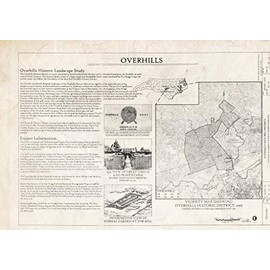 Historic Pictoric : Blueprint Significance Statement - Overhills, Fort Bragg Military Reservation, Approximately 15 Miles NW of Fayetteville, Overhills, Harnett County, NC 30in x 24in