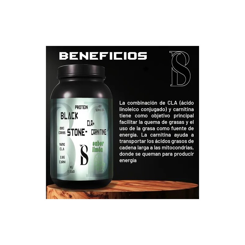 Cla Carnitina 1kg Black Stone 100 Servicios Pre Entreno