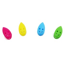 Excelity Set of 4 Travel Toothbrush Head Cover Cap with Suction Cup