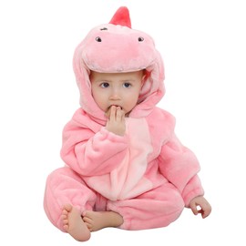 Maeau Baby Dinosaur Kigurumi Infant Halloween Cosplay Romper, Coverall, Children's Pajamas, Newborn, Costume, Kids, Cold Protection, Christmas Gift, Baby Shower, Birthday, Commemorative Photography