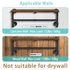 Yawinhe Industrial Pipe Clothing Rack with Shelves,Closet Rod,Rustic Brown
