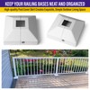 Hulave Split Post Cover, Fits 1"x1"/3.5"x3.5" Base, for Indoor/Outdoor Iron