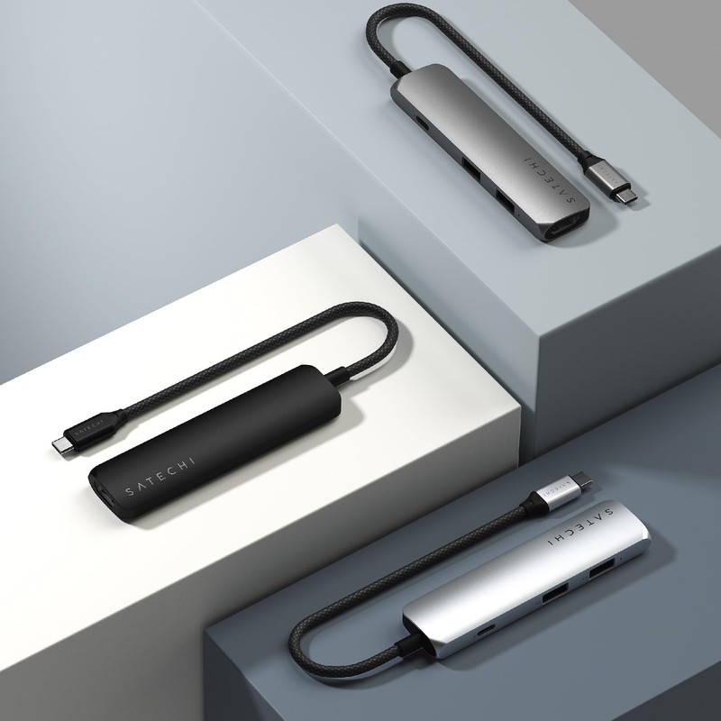 Satechi 4 in 1 USB C Hub Multiport Adapter (Space