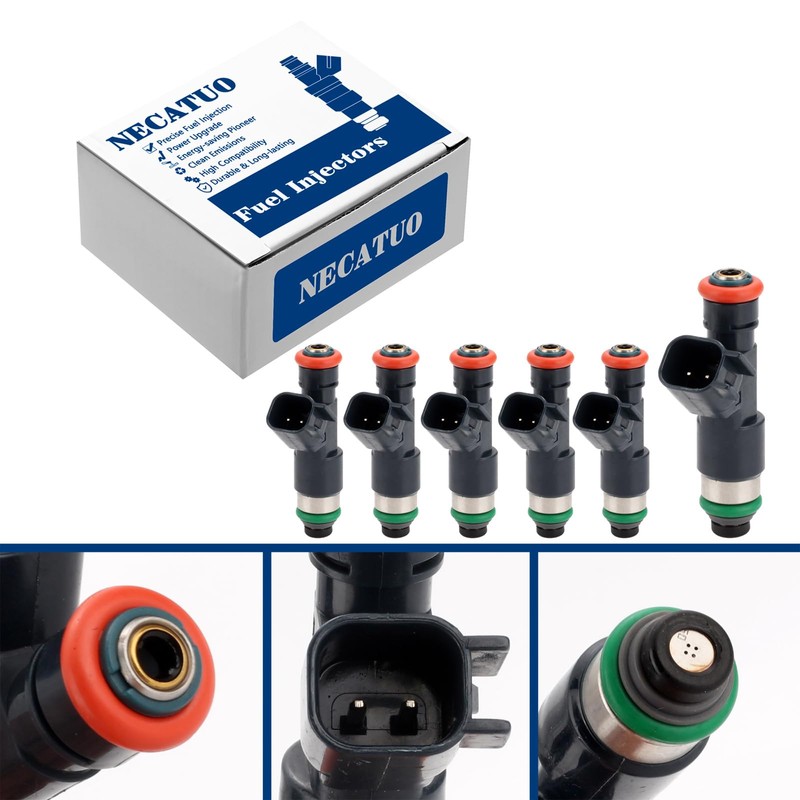 Set of 6 Fuel Injectors FJ1095 Compatible with Volvo S60