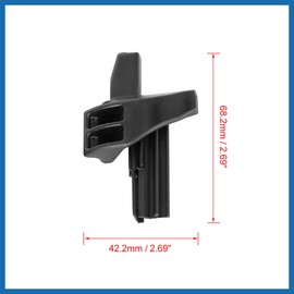 A ABSOPRO Pair Black Car Plastic Parcel Shelf Retaining Clips A16969302849051 Item Replacement