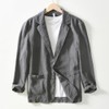 ZANBANG SSR258 Linen Jacket, Tailored Jacket, Men's, Cotton, Summer Jacket,