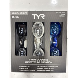 TYR LCWAGCA074ALL Cstc Adult Goggle Se SMK/BLK OS