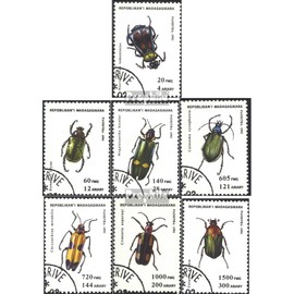 Prophila Collection Madagaskar 1656-1662 (kompl.Ausg.) gestempelt 1994 Käfer (Briefmarken für Sammler) Wirbellose Tiere Sonstige (Insekten, Schnecken, Bienen …)