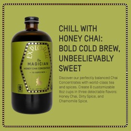 Explorer Magician Cold Brew Chai Tea Concentrate 32 fl oz (Pack Of 6)