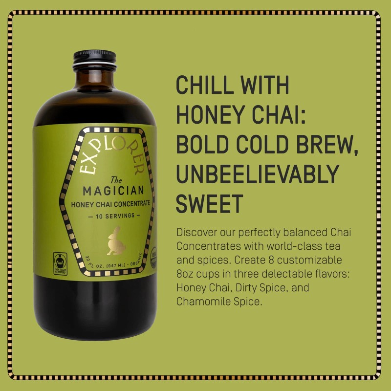 Explorer Magician Cold Brew Chai Tea Concentrate 32 fl oz