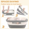 OOAMBB 43L(11.5Gallon) Collapsible Laundry Basket with Handles, Foldable Laundry Basket