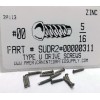 AMERICANINTEGRATEDSUPPLY.COM #00x5/16 Round Head U-Drive Screws Steel Zinc Plated (100)