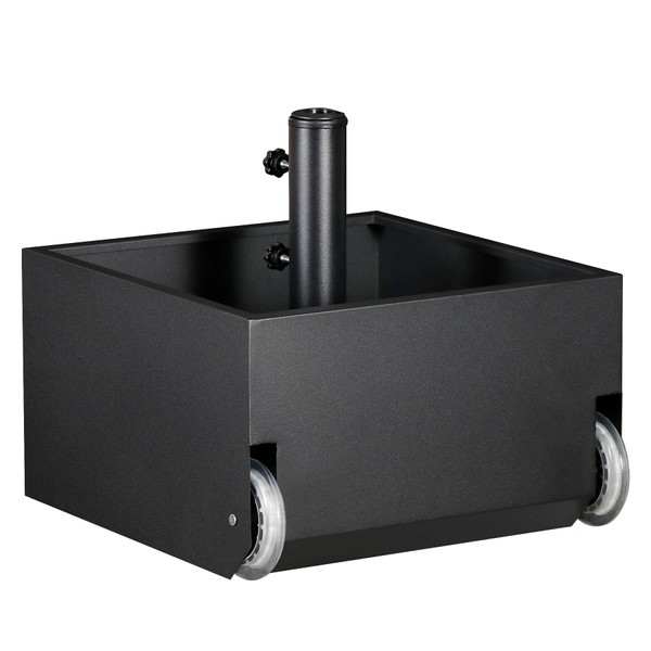 DorBuphan Patio Umbrella Base with Wheels, Heavy Duty Umbrella Base