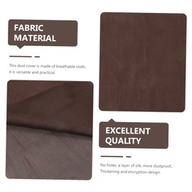 Mikinona 1pc Speaker Net Sound Cloth Acoustic Cover for Dustproof Scratch Prevention Coffee Color Speaker