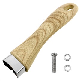 Dookoe Universal Wooden Pot Handle - Long, Anti-Scalding & Anti-Burn with Screws - Kitchen Cookware Accessory (1PCS)