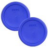 Pyrex 7201-PC Cadet Blue Round 4 Cup Plastic Storage Lid,