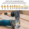 15Pcs Router Bit Straight Slotting Router Bit Cutter Tool Set