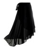 Amexo Women's Ballet Wrap Skirt Chiffon Long Ballet Skirt Black