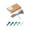 Haus Projekt Grey 200x4.8mm Cable Ties Heavy Duty, 100pcs Premium