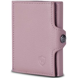 VON HEESEN Credit Card Holder Credit Card Holder, lavender, Mini coin compartment