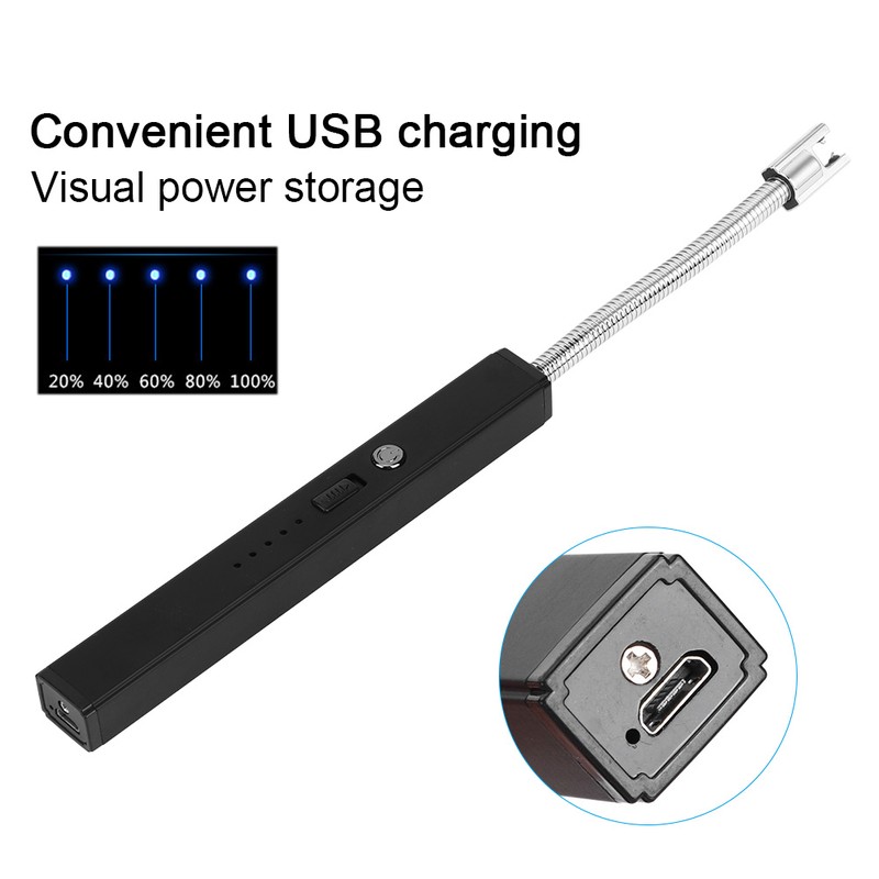 Portable USB Charging Hose Arc BBQ Lighter Elbow Pulse Outdoor