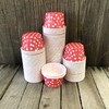 Valentine Red Bulk MINI Candy Nut Paper Cups- Mini Baking