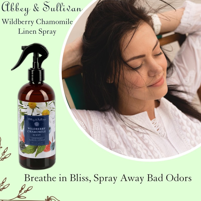 Abbey & Sullivan Linen Spray, Wildberry Chamomile, 16 oz