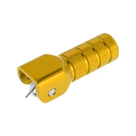 A ABSOPRO Yellow Motorcycle Shifter Footrests Pegs for Suzuki RMZ Cylinder Square Shift Foot Rests Peg Footboards Aluminum Alloy 1 Pc