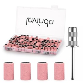 Lavinda 180 bandas de lijado de uñas de grano fino, brocas para tecnología de uñas, 100 bandas de lijado para taladro de uñas para preparación de uñas