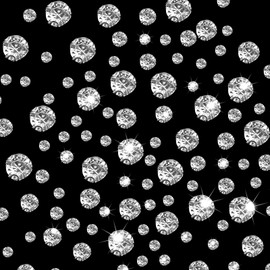 280 Pieces Rhinestone Sew On Glass Rhinestones with Silver Claw Flat Back for Sewing Rhinestone for Wedding Dress Craft Costume Clothes (7 Different Sizes)