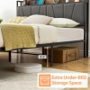 Jojoka Twin Full Queen Size Upholstered Platform Bed Frame with
