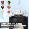 NACOOL Botella de agua de vidrio de 32 oz, botella