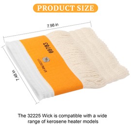 32225 Kerosene Heater Wick Replacement for Kero World KW-24C Dyna GLO CV-2300&RMC-95C, Cotton/Fiberglass Heating Wicks for Indoor Kerosene Wicks