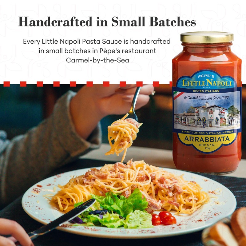 Chef Pèpe's Little Napoli Arrabbiata Sauce - Premium Pasta Sauce