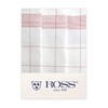 Ross Pack of 3 Twined Half-Linen Tea Towels Thread Check