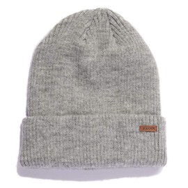 Igloos Women's Soft Brushed Knit Tall Cuff Cap, One Size - Ladies Cold Winter Weather Gear Light Heather Gray