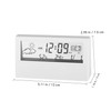 ULTECHNOVO Transparent Modern Design Digital Alarm Clock Dual Alarm Simple