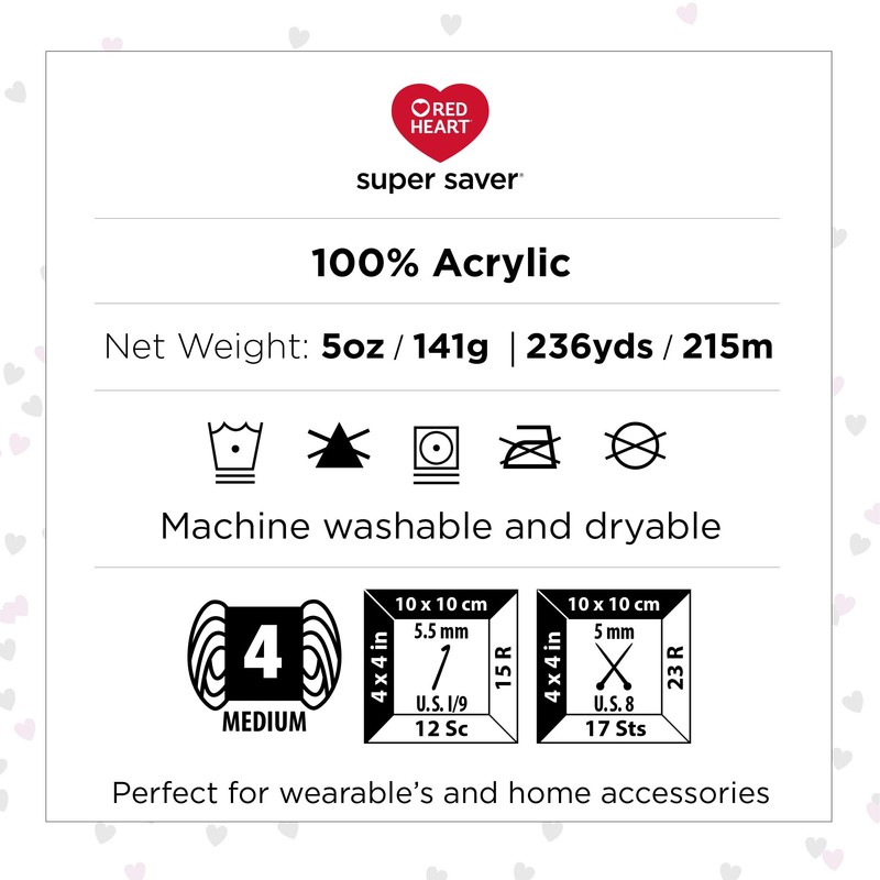 Red Heart Super Saver Yarn, paquete de 3, Cool Stripe