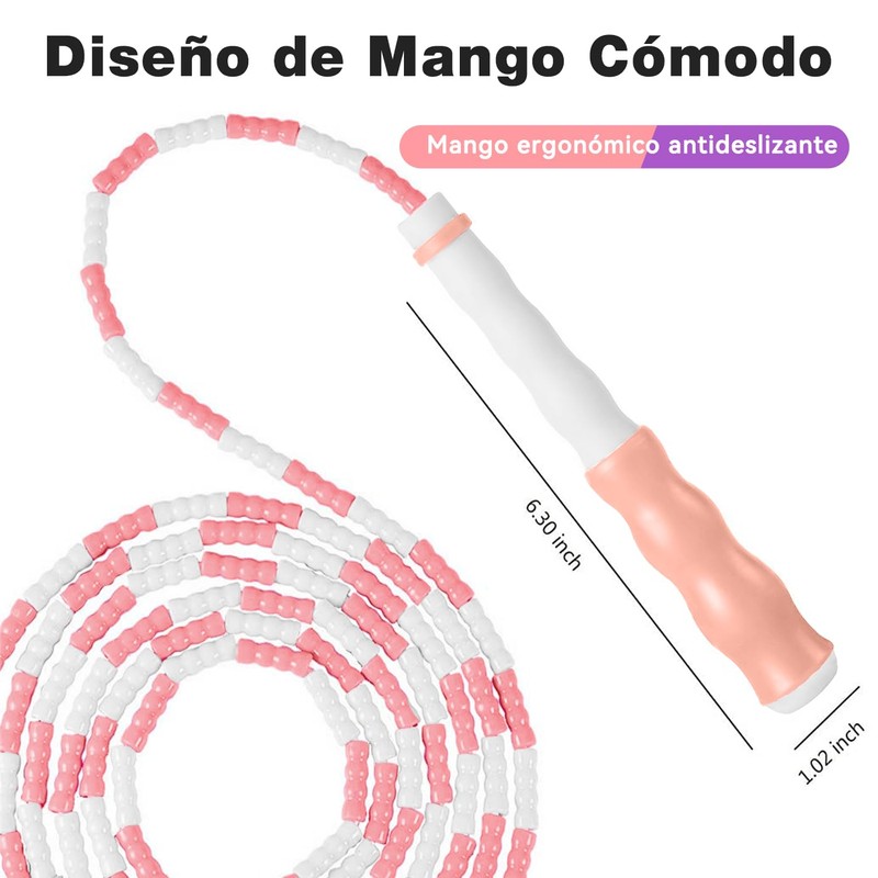 Cuerda para Saltar con Abalorio,Cuerda para Saltar Segmentada,Cuerda de Saltar